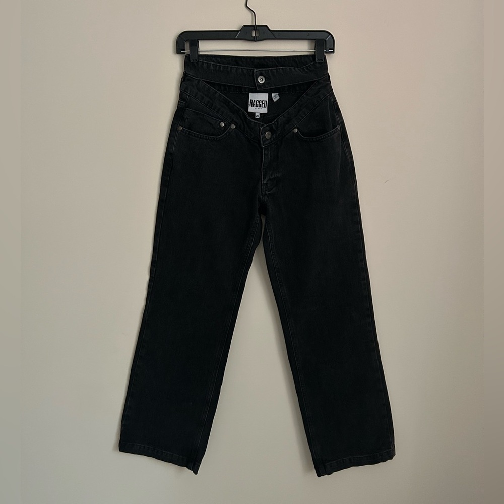 Ragged Priest Black High Waisted Jeans Size 26
